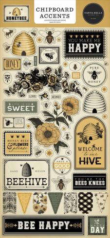 Carta Bella - Chipboard Sticker 6x13 Inch "Honey Bee "