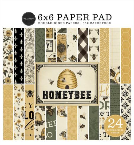 Carta Bella - Designpapier "Honey Bee" Paper Pad 6x6 Inch - 24 Bogen