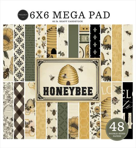 Carta Bella - Designpapier "Honey Bee" Cardmakers Mega Pad 6x6 Inch - 48 Bogen