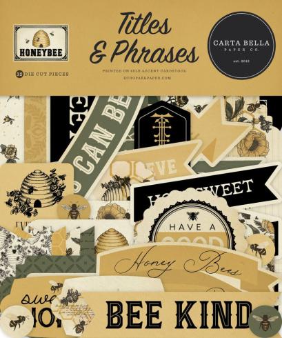 Carta Bella - Stanzteile "Honey Bee" Ephemera