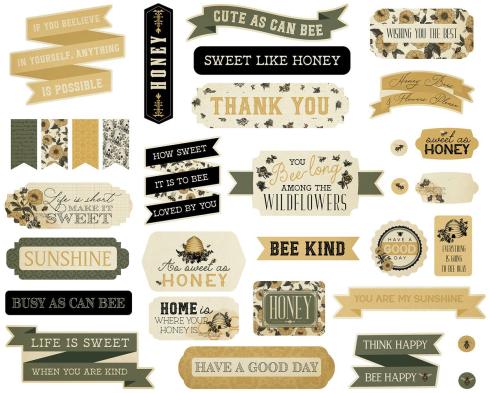 Carta Bella - Stanzteile "Honey Bee" Ephemera