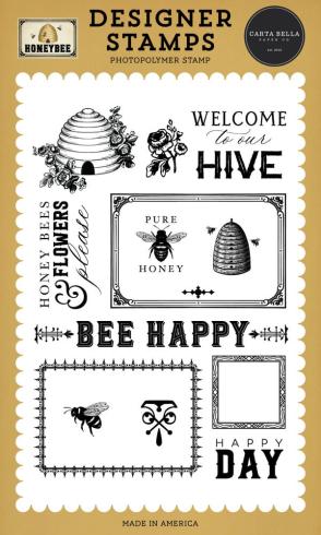 Carta Bella - Stempelset "Welcome To Our Hive" Clear Stamps
