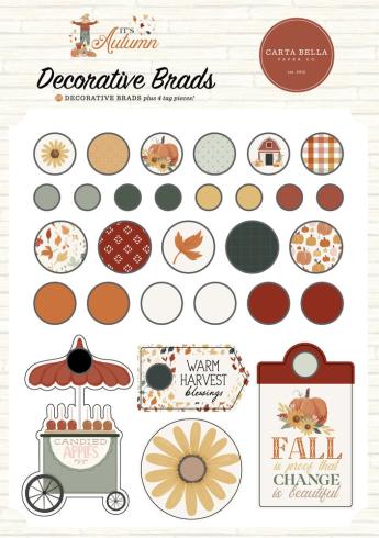 Carta Bella - Adhesive Brads "It's Autumn"