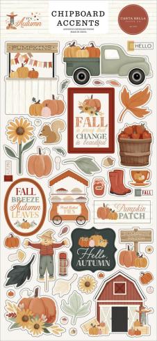 Carta Bella - Chipboard Sticker 6x13 Inch "It's Autumn "