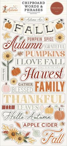 Carta Bella - Chipboard Sticker 6x13 Inch "It's Autumn "