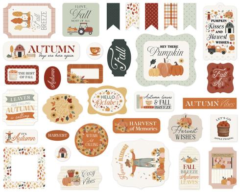 Carta Bella - Stanzteile "It's Autumn" Ephemera