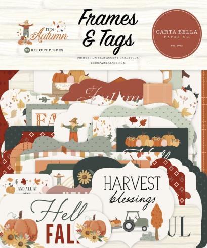 Carta Bella - Stanzteile & Anhänger "It´s Autumn" Ephemera Frames & Tags