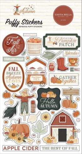Carta Bella  - Aufkleber "It's Autumn" Puffy Stickers