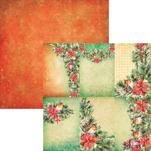 Elizabeth Craft Designs - Designpapier "Festive Holly" Paper Pack 12x12 Inch - 12 Bogen