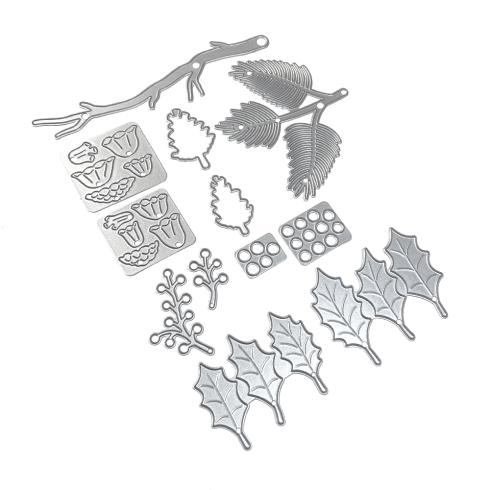 Elizabeth Craft Designs - Stanzschalone "Winter Greenery" Dies