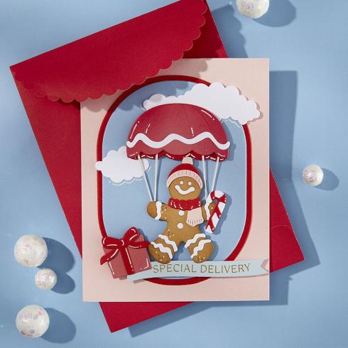 Spellbinders - Stanzschablone "Gingerbread Delivery" Dies