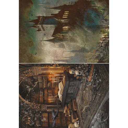 Ciao Bella - Decopatch Papier "Dark Academia" Rice Paper A5 - 8 Bogen