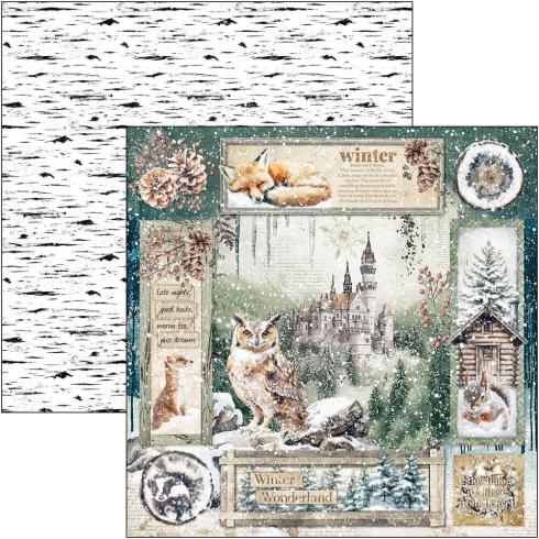 Ciao Bella - Designpapier "Forest Tales" Paper Pack 12x12 Inch - 12 Bogen