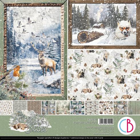 Ciao Bella - Designpapier "Forest Tales" Patterns Paper Pack 12x12 Inch - 8 Bogen