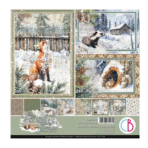 Ciao Bella - Designpapier "Forest Tales" Paper Pack 8x8 Inch - 12 Bogen
