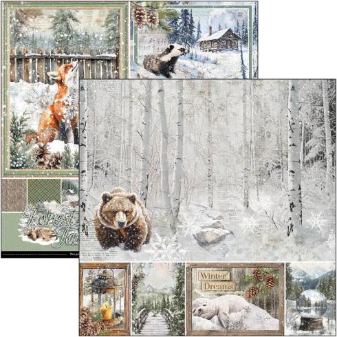 Ciao Bella - Designpapier "Forest Tales" Paper Pack 8x8 Inch - 12 Bogen