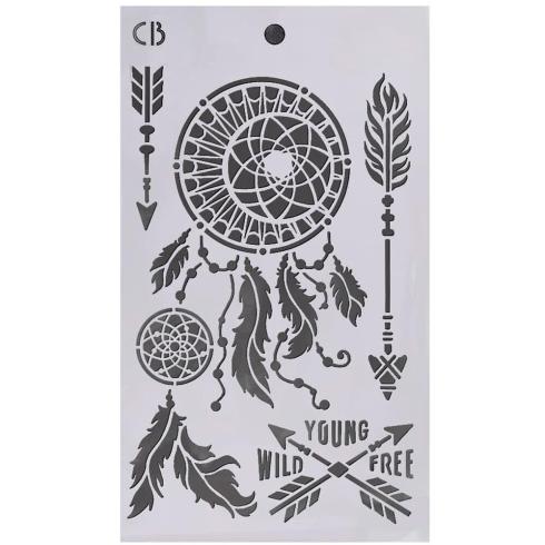Ciao Bella - Schablone 5x8 Inch "Forest Tales" Triple Layer Stencil Art Set