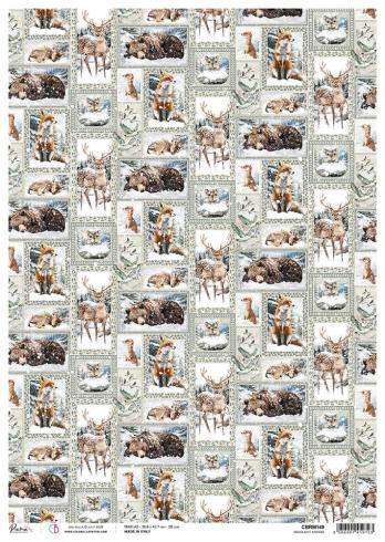 Ciao Bella - Decopatch Papier "Snowlight Stories" Rice Paper A3 - 3 Bogen