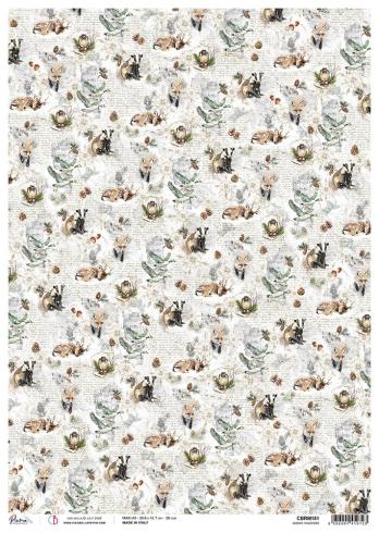 Ciao Bella - Decopatch Papier "Snowy Whispers" Rice Paper A3 - 3 Bogen
