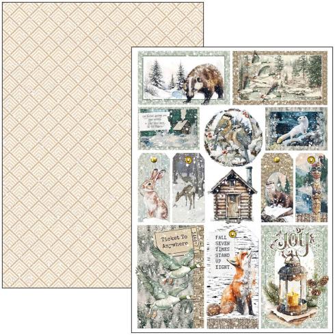Ciao Bella - Stanzteile "Forest Tales" Creative Pad A4 - 9 Bogen