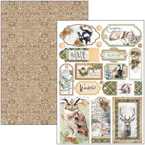 Ciao Bella - Stanzteile "Forest Tales" Creative Pad A4 - 9 Bogen