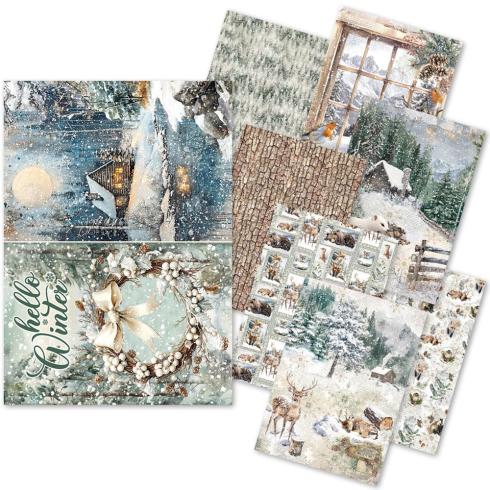 Ciao Bella - Decopatch Papier "Forest Tales" Mixed Media Rice Paper A5 - 8 Bogen