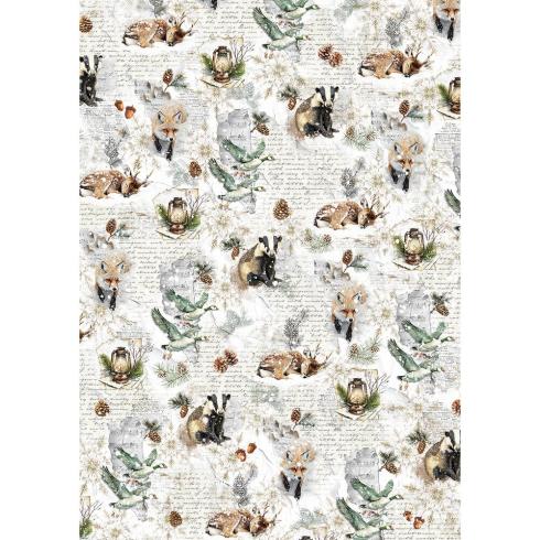 Ciao Bella - Decopatch Papier "Forest Tales" Mixed Media Rice Paper A5 - 8 Bogen