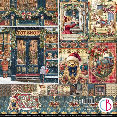 Ciao Bella - Designpapier "Toy Shop" Paper Pack 12x12 Inch - 12 Bogen