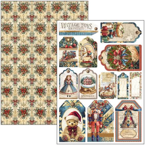 Ciao Bella - Stanzteile "Toy Shop" Creative Pad A4 - 9 Bogen