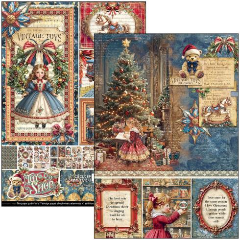 Ciao Bella - Stanzteile "Toy Shop" Creative Pad A4 - 9 Bogen