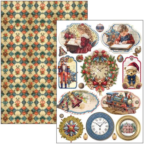 Ciao Bella - Stanzteile "Toy Shop" Creative Pad A4 - 9 Bogen