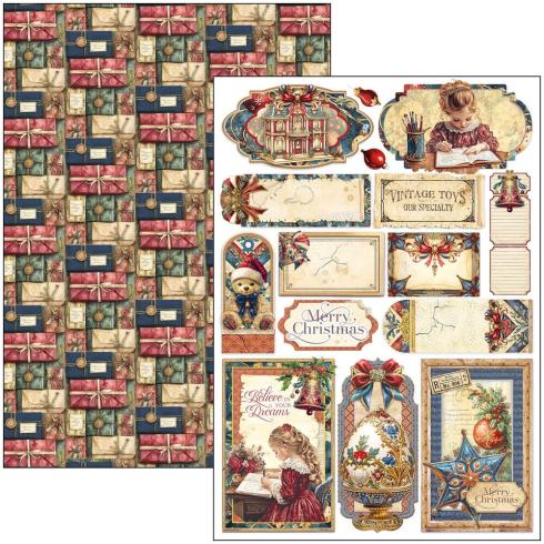 Ciao Bella - Stanzteile "Toy Shop" Creative Pad A4 - 9 Bogen