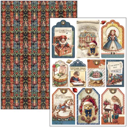 Ciao Bella - Stanzteile "Toy Shop" Creative Pad A4 - 9 Bogen