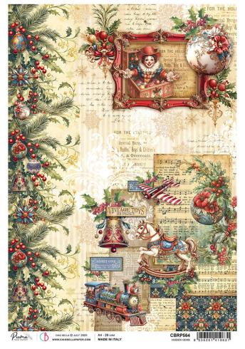 Ciao Bella - Decopatch Papier "Hidden Gems" Rice Paper A4 - 5 Bogen