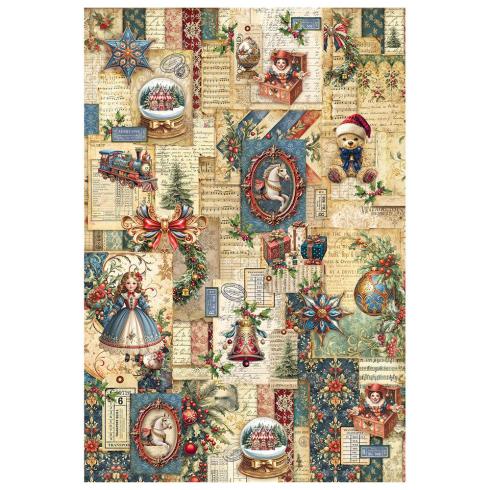 Ciao Bella - Decopatch Papier "Toy Shop" Mixed Media Rice Paper A4 - 4 Bogen