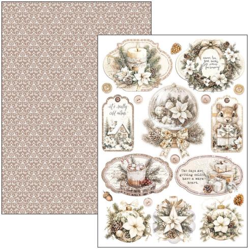 Ciao Bella - Stanzteile "Winter Season" Creative Pad A4 - 9 Bogen