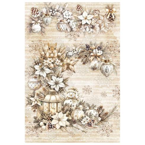 Ciao Bella - Decopatch Papier "Winter Season" Mixed Media Rice Paper A4 - 4 Bogen