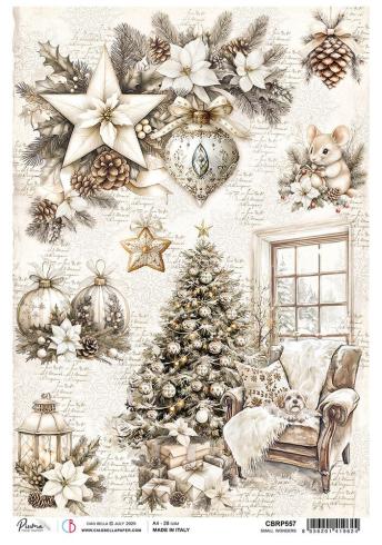 Ciao Bella - Decopatch Papier "Small Wonders" Rice Paper A4 - 5 Bogen