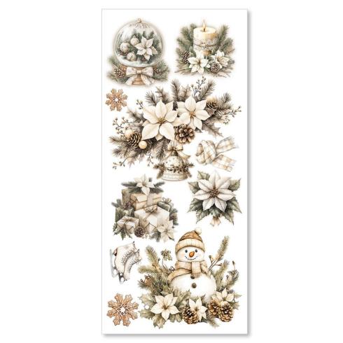 Ciao Bella - Aufkleber "Winter Season" Transparent Adhesive Sheets 4,72x10,23 Inch - 5 Bogen