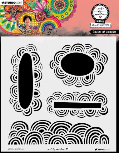 Art By Marlene - Schablone "Doodles of Doodles" Stencil - Mask 