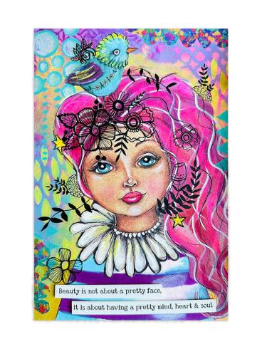 Art By Marlene - Transfer Aufkleber "Lovely Prints Black" Rub-On