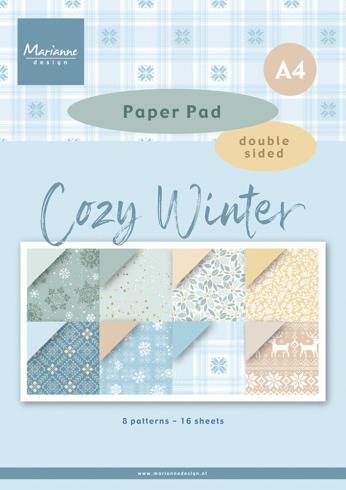 Marianne Design - Designpapier "Cozy Winter" Paper Pad A4 - 16 Bogen 