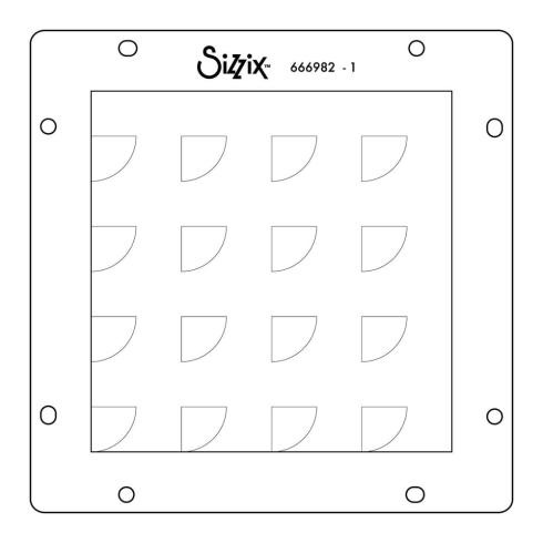 Sizzix - Schablone "Candy Kitsch" Stencil