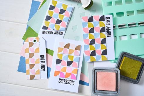 Sizzix - Schablone "Candy Kitsch" Stencil