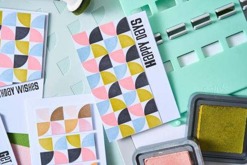 Sizzix - Schablone "Candy Kitsch" Stencil