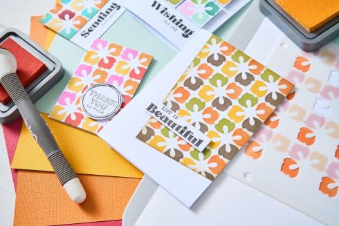 Sizzix - Schablone "Flower Power" Stencil