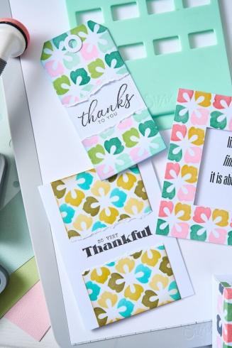 Sizzix - Schablone "Flower Power" Stencil