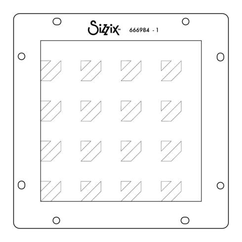 Sizzix - Schablone "Geo Blocks" Stencil