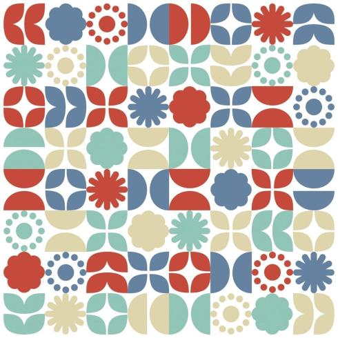 Sizzix - Schablone "Retro Vibe" Stencil