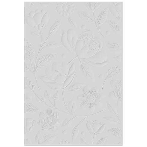 Sizzix - 3D Prägefolder "Happy Garden #1" Embossing Folder Design by Catherine Pooler